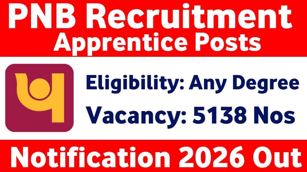PNB Apprentice Online Form 2026 – 5138 पोस्ट के लिए आवेदन