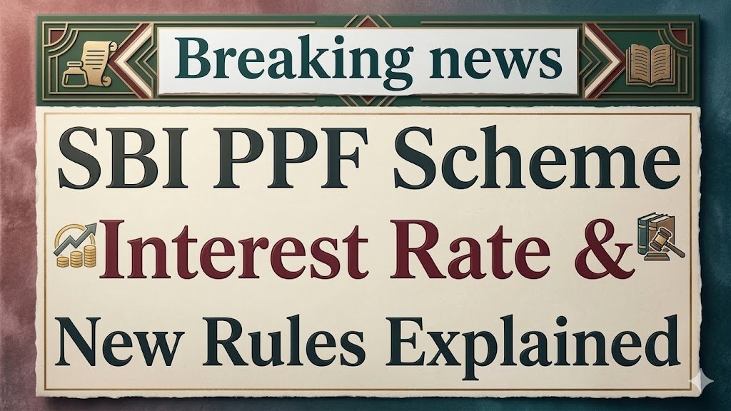 SBI PPF Scheme 2026: ब्याज दर ,लाभ और नये नियम