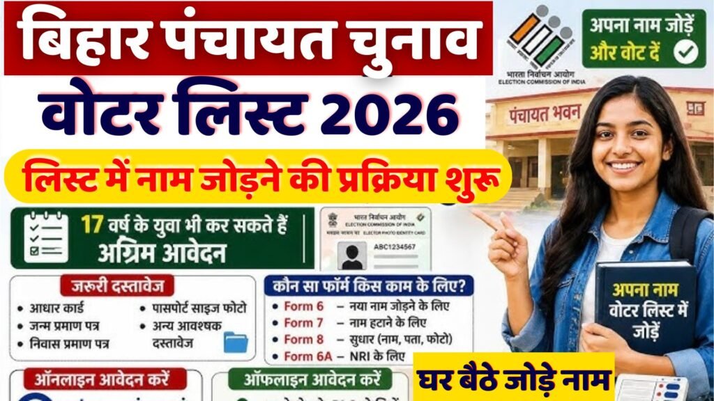 Bihar Panchayat Chunav list 2026: बिहार में पंचायत चुनाव लिस्ट में नाम जोड़ना शुरू- जाने पूरी जानकारी